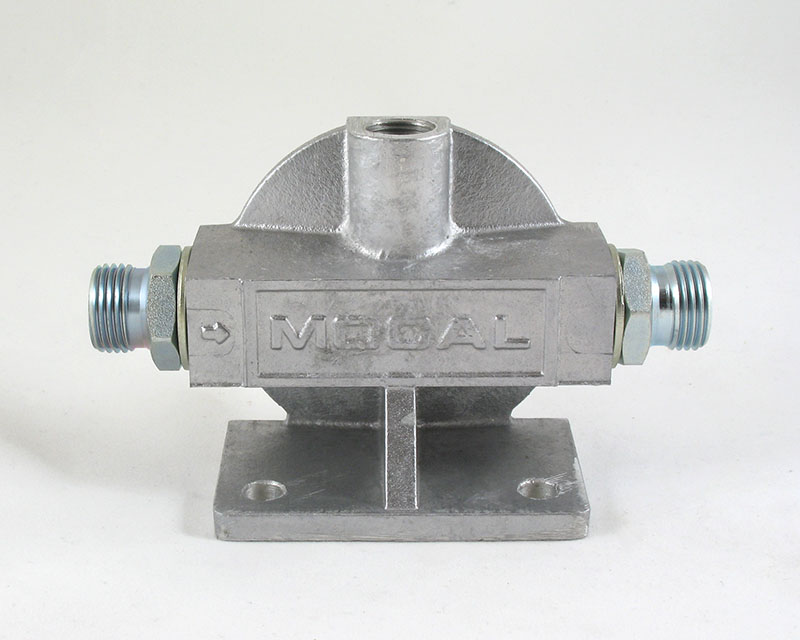 Remote oil filter head For one filter 3/4" with 3/8" BSP fitting on top