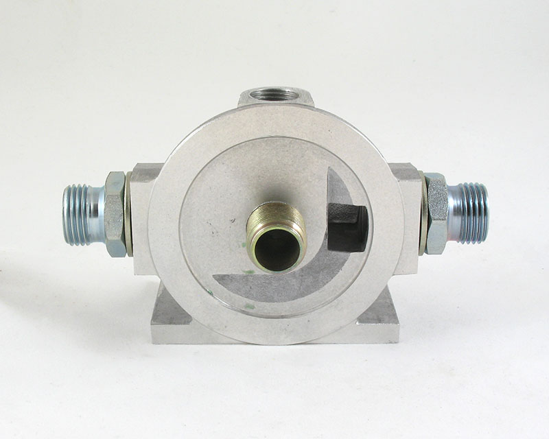 Remote oil filter head For one filter 3/4" with 3/8" BSP fitting on top